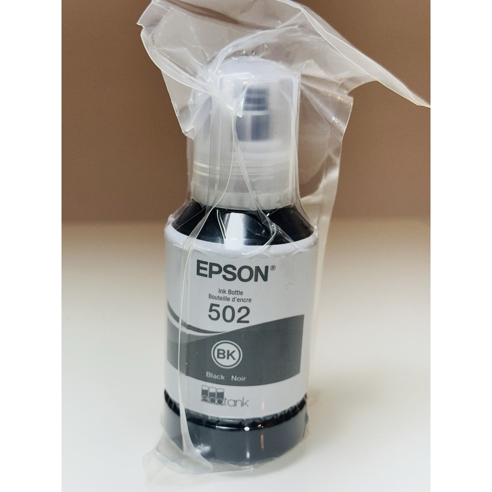EPSON 502 Ink Bottle Exp 04.2026 ( 127ml ) Black - Genuine (Sealed)